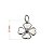 Pingente de prata 925 trevo com pedra - Imagem 2