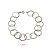 Pulseira de prata 925 argola lisa - Imagem 2