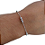 Pulseira de prata 925 bolinha tripla - Imagem 2