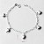Pulseira de prata 925 coração cheio - Imagem 2