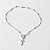 Pulseira de prata 925 de bolinha com cruz - Imagem 1