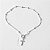 Pulseira de prata 925 de bolinha com cruz - Imagem 2