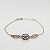 Pulseira de prata 925 envelhecida flores - Imagem 1
