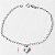 Pulseira de prata 925 groumet coração - Imagem 2