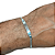 Pulseira de prata 925 masculina groumet placa. - Imagem 2