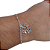 Pulseira de Prata 925 Pingente Menina Elo Balão 18cm - Imagem 2