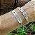 Pulseira de prata 925 plaquinha AMOR - Imagem 2