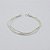 Pulseira de prata 925 rabo de rato com corda - Imagem 1
