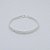 Pulseira de prata  925 rabo de rato com mini corações - Imagem 1