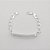Pulseira em prata 925 masculino groumet placa grande - Imagem 1