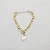 Pulseira folheado a ouro 18k corrente elo português com pingente Nossa Senhora Aparecida - Imagem 1