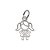Pingente de prata 925 menina - Imagem 1