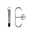 Brinco de prata 925 Ear Hook - Imagem 1