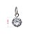 Pingente de prata 925 com pedrinha zircônia cristal - Imagem 4