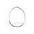 Bracelete de prata 925 oval fio quadrado - Imagem 1