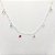 Gargantilha de prata 925 Chocker mini zircônia - Imagem 1