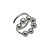 Piercing de prata 925 fake fio de bolinhas - Imagem 1