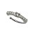 Piercing de prata 925  pedrinha zircônia quadrada - Imagem 1