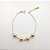 Pulseira folheado a ouro 18k bolinha 8mm fosca - Imagem 1