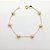 Pulseira folheado a ouro 18k bolinha 6mm fosca - Imagem 1