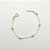 Pulseira folheado a ouro 18k bolinha  4mm fosca - Imagem 1