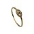 Anel folheado ouro 18k olho zircônia - Imagem 1