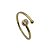 Anel folheado ouro 18k bolinha zircônia redonda - Imagem 1