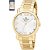 Relógio Champion feminino dourado com strass kit CN26279W - Imagem 1