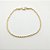Pulseira  folheada a ouro 18k corrente corda - Imagem 1