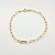 Pulseira  folheada a ouro 18k corrente fígaro longo - Imagem 1