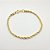 Pulseira  folheada a ouro corrente corda torcido - Imagem 1