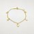 Pulseira folheado a ouro 18k coração - Imagem 1