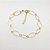 Pulseira folheado a ouro 18k elo oval - Imagem 1