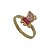 Anel folheado a ouro 18k Pepa - Imagem 1