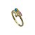 Anel folheado ouro 18k unicórnio - Imagem 1