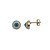 Brincos folheado a ouro 18k olho grego - Imagem 1