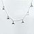 Gargantilha de prata 925 com pingente cauda de sereia Choker - Imagem 1
