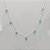 Gargantilha de prata 925 choker gotas verdes sintéticas - Imagem 1