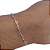 Pulseira de prata 925 elo coração - Imagem 2