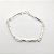 Pulseira de prata 925 fio trançado meia cana - Imagem 1
