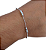 Pulseira de prata 925 bolinhas triplas - Imagem 2