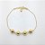 Pulseira folheado a ouro bolinha lisa - Imagem 1