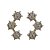 Brincos folheados a ouro 18k ear cuff zircônia cristal - Imagem 1