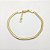 Pulseira  folheada a ouro 18k corrente lacraia com extensor - Imagem 1