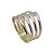 Anel folheado a ouro 18k fosco rodinado - Imagem 1
