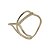 Anel folheado a ouro 18k com zircônias - Imagem 1