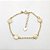 Pulseira folheado a ouro 18k medalhinhas de São Bento - Imagem 1