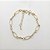 Pulseira folheado a ouro 18k com pedras cristal - Imagem 1