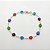 Pulseira folheado a ouro 18k olho grego coloridos - Imagem 1