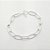 Pulseira de prata 925 elos com fecho T - Imagem 1